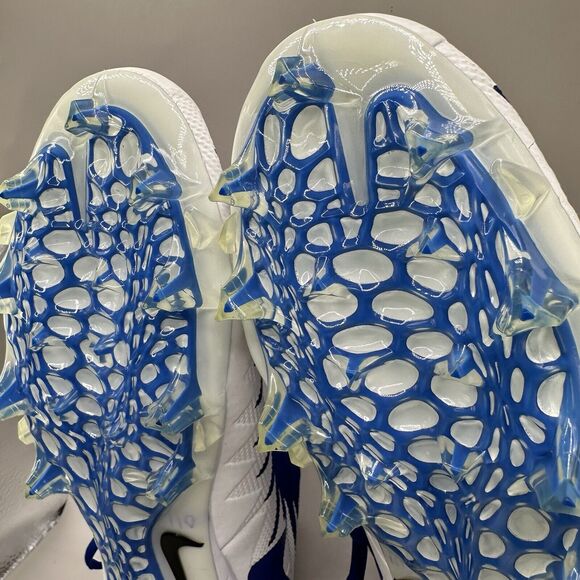 Nike Alpha Menace Pro Mid Football Cleats White Blue 866012-409 Size 15 US - Picture 8 of 10